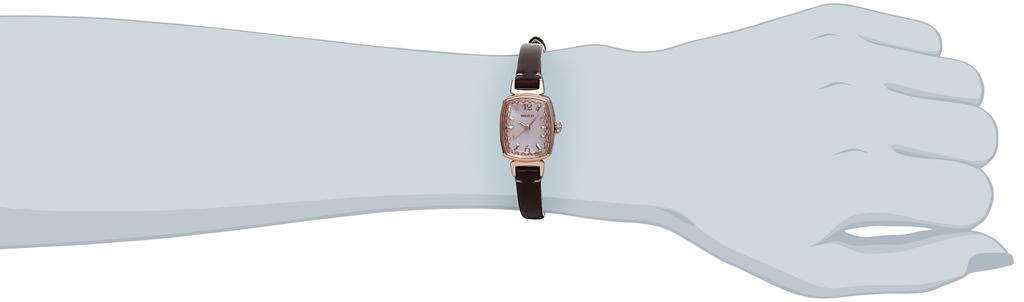 Wristwatch Wired F Quartz Curved Hardlex AGEK074 Brown [Seiko Watch]