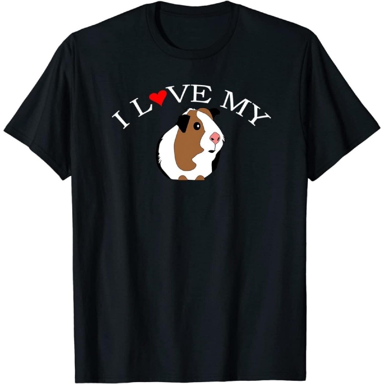 DHPSHOP Футболка «Я люблю морскую свинку», Футболка для любителей морских свинок, Рубашка с длинным рукавом, Свитшот, Худи S