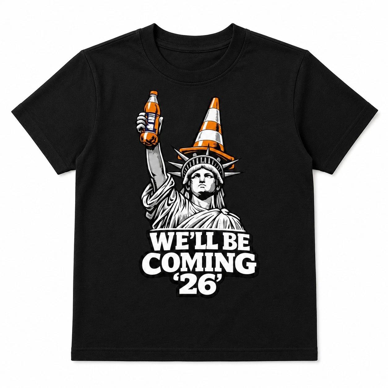 Kids Scotland 2026 World Cup T Shirt We ll Be Coming Football Fan Gift M