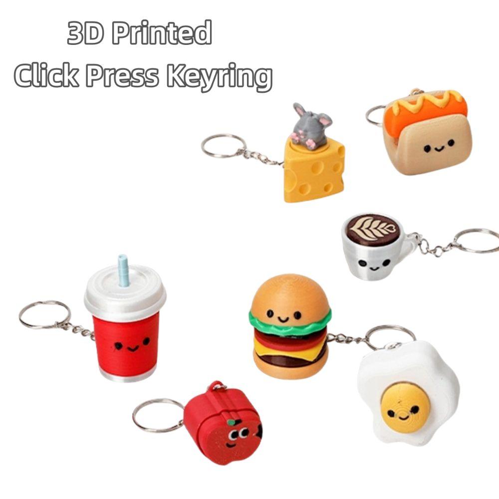 Lightweight Fidget Key Chain Smooth Surface Keychain Fidget  Leisure Time Use