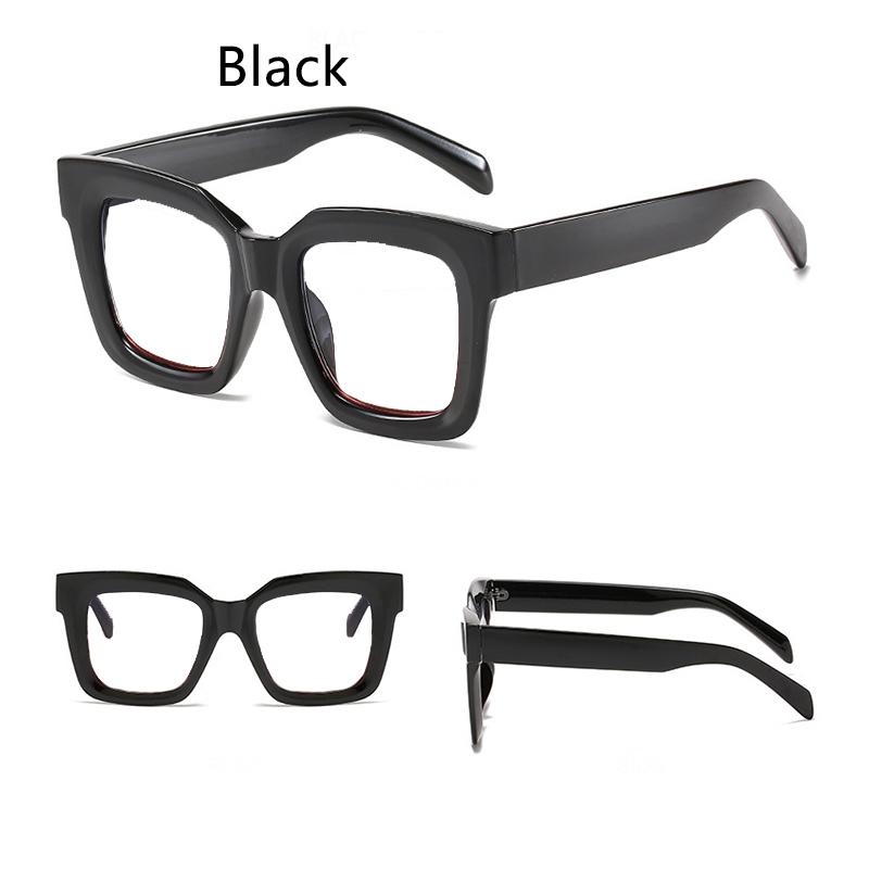 Reading Eyewear Female Presbyopic Oversized to Optics 0 Lens Transparent Ladies celebrity Square Fashion New Clear Rectangular Trendy +6.0