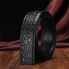 Men's Crocodile Pattern Leather Belt with Automatic Buckle - Korean Style, Trendy, and Versatile 