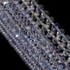 4 6 8 10mm Faceted Crystal Beads Transparent AB Wheel Glass Loose Beads For Jewelry Making DIY Bracelets Necklace Accessories