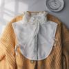New Fake Victorian Stand Up Collar White Black Lace Collars Detachable For Women Blouse Lapel Shirt False Collar Woman