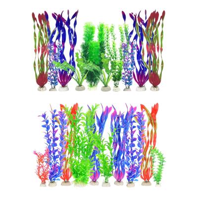 Plantes d'aquarium artificielles réalistes Accessoires pour aquarium Betta Décorations Multi-formes pour aquariums intelligents et bocaux à poissons