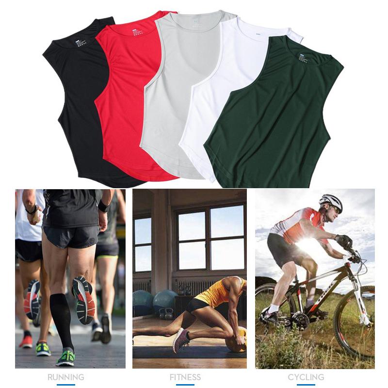 Maieu sport pentru bărbați, cu uscare rapidă, alergare, respirabil, antrenament, fitness, maiu largi fără mâneci