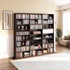 Media Storage Cabinet, 8-Tier DVD Shelf Organizer, 142 X 22 X 130 Cm Multimedia Storage Organizer for CDs, DVDs, Books & Games, CD Shelf for Living
