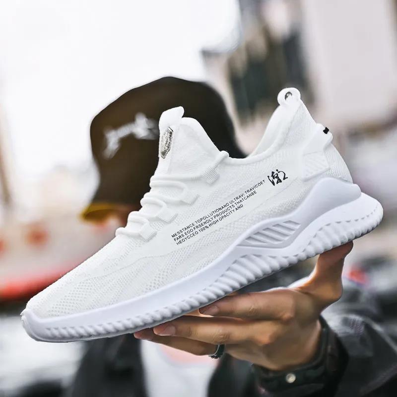 Pantofi pentru bărbați pentru sport pentru petrecerea timpului liber, pantofi de alergare respirabili din plasă cu talpă moale, pantofi din nucă de cocos la modă, versiunea coreeană