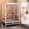 Luxury Bird Cage for Parakeets Cockatiels Lovebirds Premium Parrot Home Spacious Habitat for Indoor Splash-proof Metal Aviary