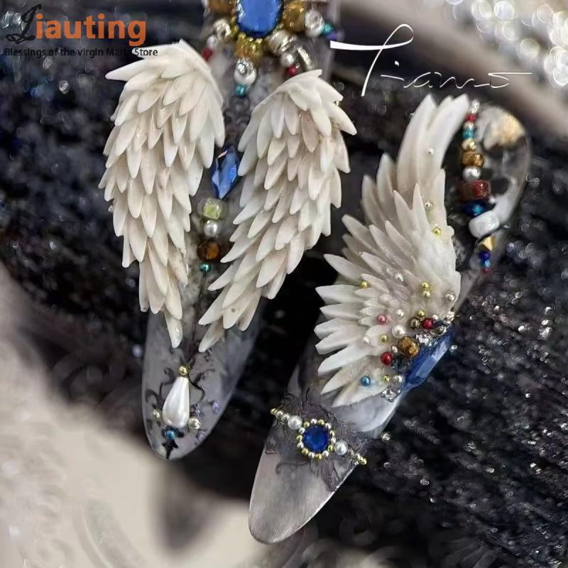 1 Stück Kawaii Schmetterlingsflügel Silikon Nägel Form Wiederverwendbare Schablonen Stempeln 3D DIY Design Nailart Teile Dekorationen Werkzeuge