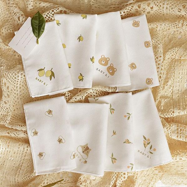 Baby & I Printed Handkerchief 10p Set, Korean Baby Products