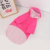 Yousheng Pet Raincoat Reflective Stripe Fastener Tape Traction Hole Full Body Coverage Brim Layered Hooded Cloak for Outdoor