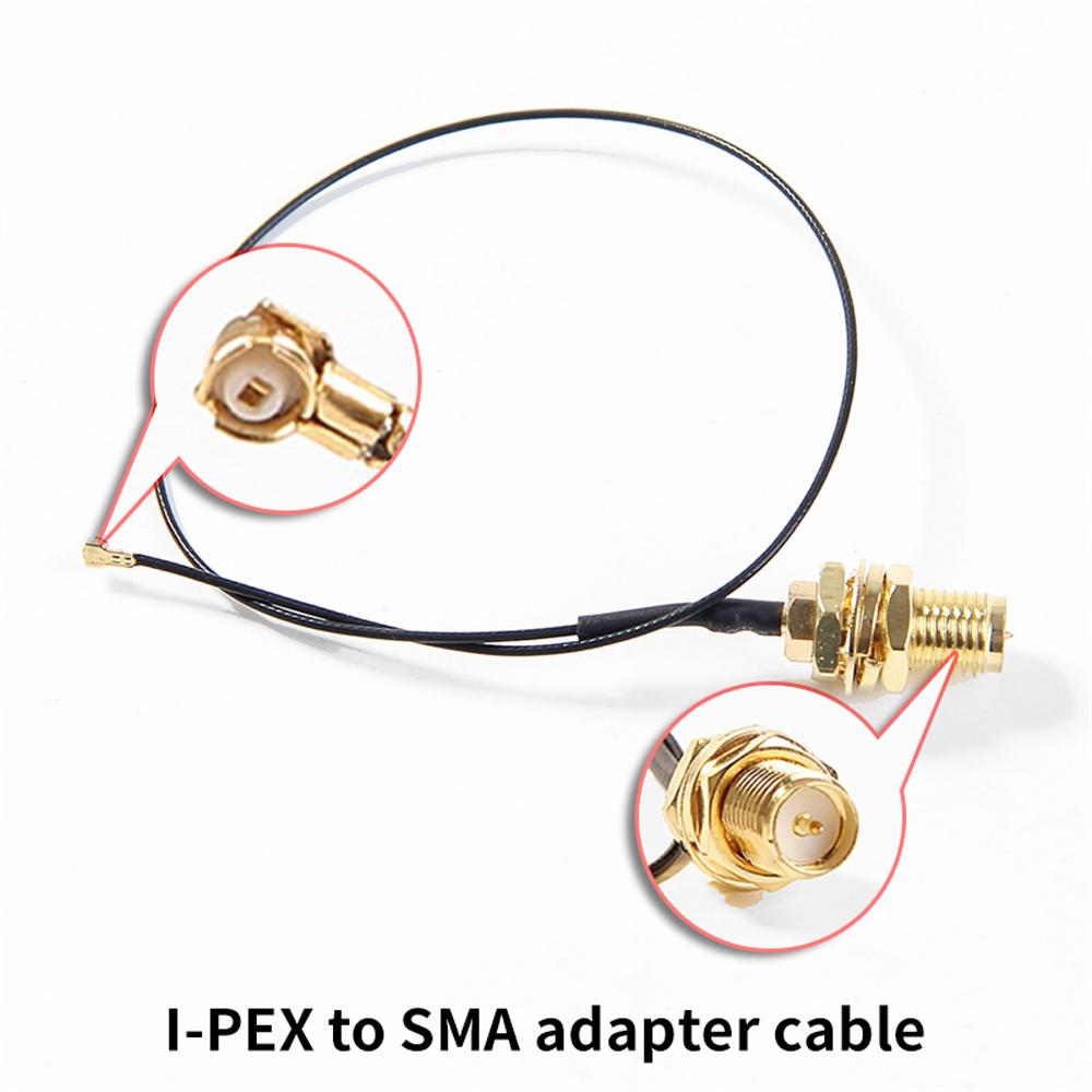 

20pcs Wireless Antennas U.FL IPX MHF4 to RP-SMA - Compatible with IPEX AX200 AX210 Cards чорний