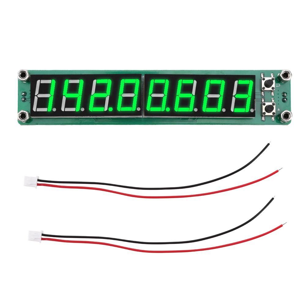 8-Bit Signal Frequency Counter 0.1MHz~1200MHz RF Cymometer Meter Digital Tube Display Frequency Module Frequency Tester Counter