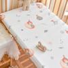 Baby Gauze Washed Cotton Fitted Crib Sheet - Bear Print