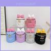 Children Cute Butterfly Knot Pu Water Bucket Bag For Daily Casual Use