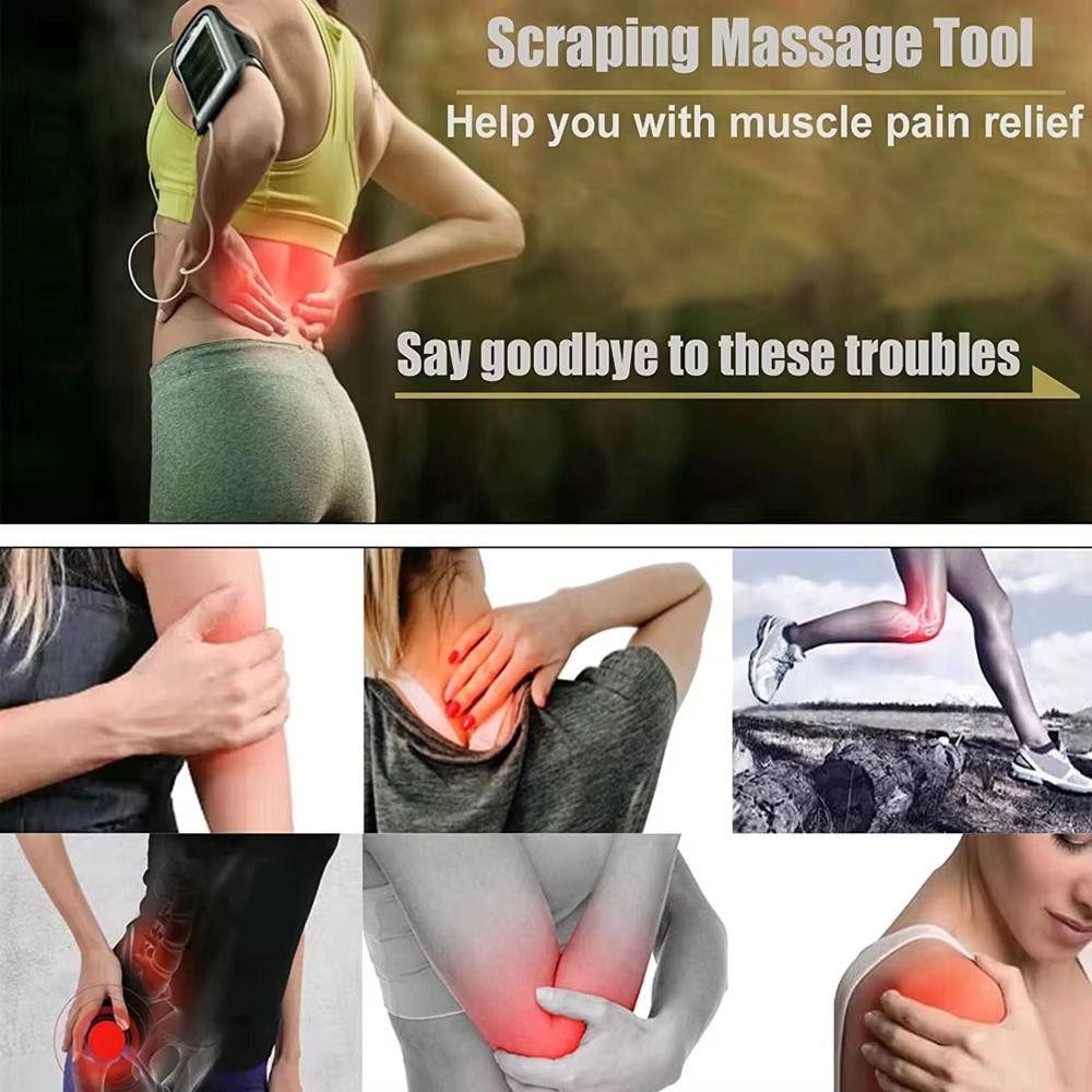 Stainless Steel Gua Sha Massage Tools Reduce Head Neck Pain Arm Massager Body Care