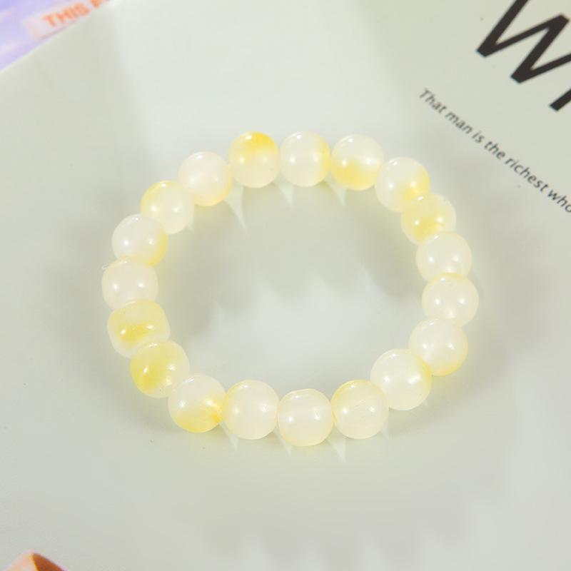 Sanrio Cinnamoroll Crystal Beaded Bracelet - Handmade Cartoon Gift for Female Students, Friends, and Couples.