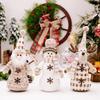Elegant Dual Layer Snowman Ornament Ideal For Christmas Holiday Window Decor