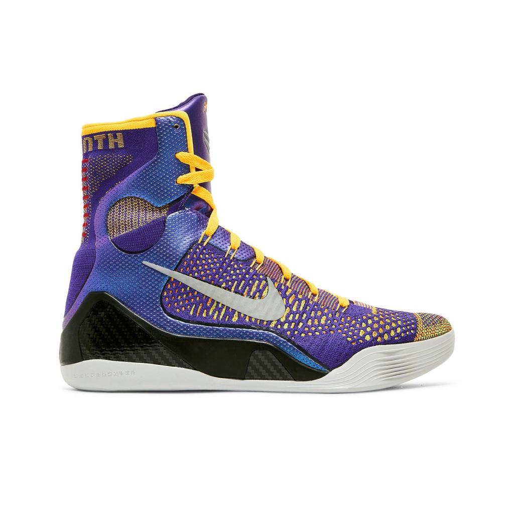 Nike Kobe 9 Elite 'Team Showtime' (Unisex) Court Purple / White / Laser Orange / Wolf Grey Basketball Shoes 630847 500