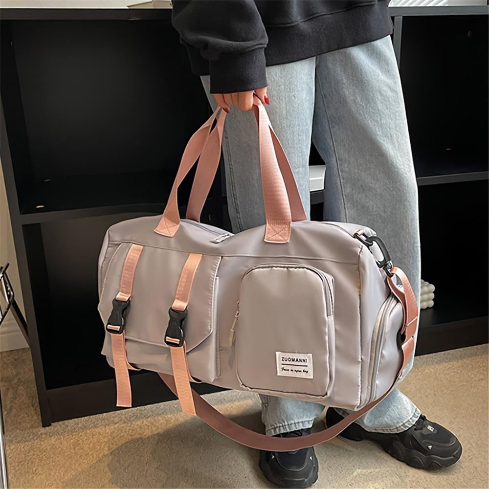 Hochwertige Reisetasche mit großem Fassungsvermögen  Polyester  Verstellbarer Schultergurt, Mehrere Taschen, Sicherer Reißverschluss  Reisen, Sport, Fitnessstudio