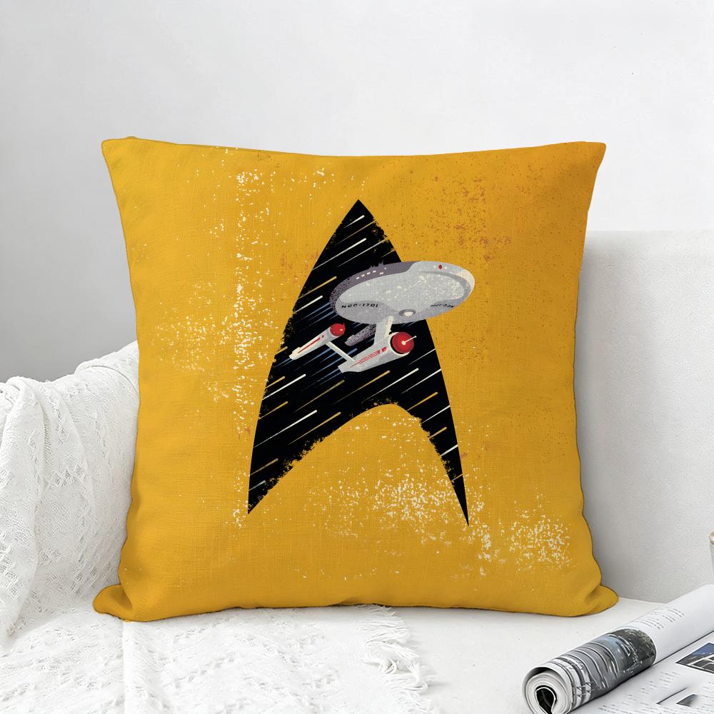 Franchise Star Trek Cushion Cover Natural Linen Pillowcase Set AllinOne Decor for Sofa Bedroom Chair