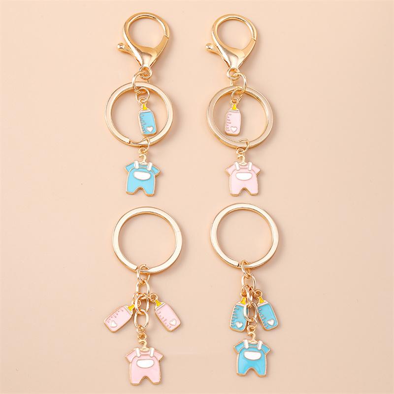 Cute Cartoon Baby Bottle Keychain Keyring Key Holder Accessory Gift