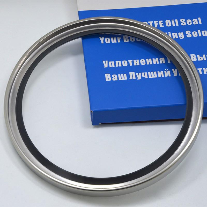 130-140 SKOTT High-Speed Stainless Steel Oil Seal, Single/Double Lip PTFE for Chemical Metallurgy Shafts