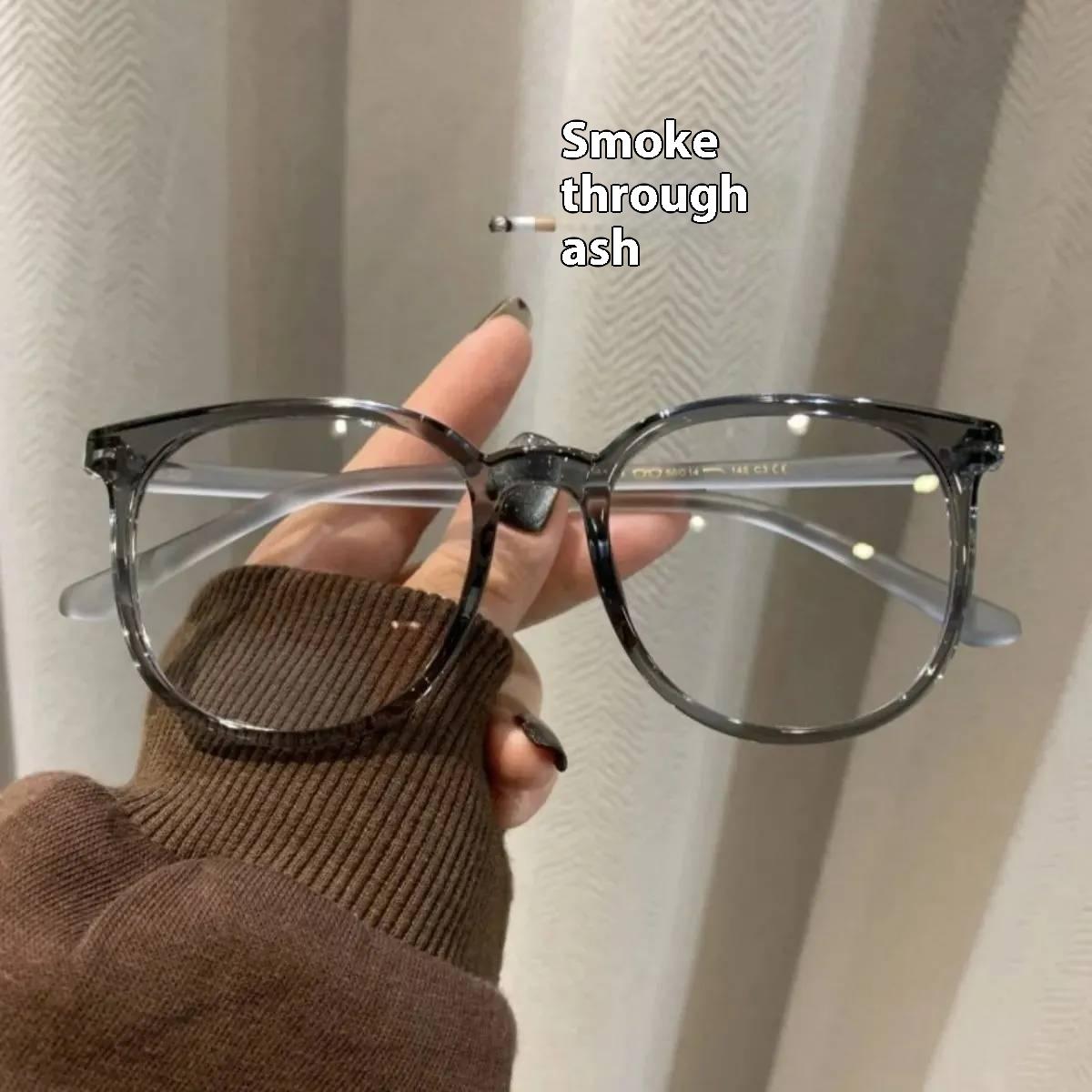 

Очки для близорукости с большой оправой, анти-синие, высокой четкости, сверхлегкая оправа, плоские линзы 0