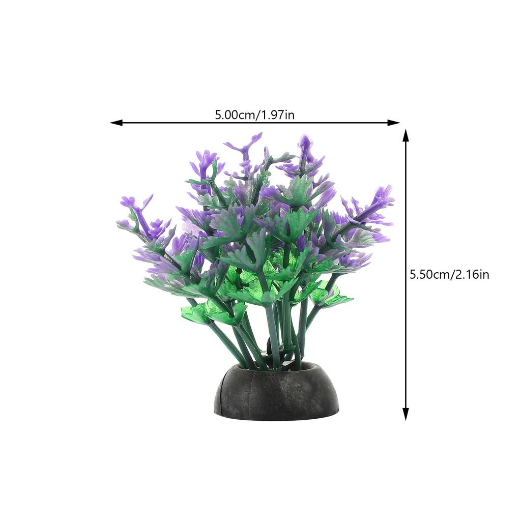 20Pcs Aquarium Plants Plastic Water Grass for Fish Tanks Realistic Betta Fish Tank Decorations Aquatic Environment Enhancers