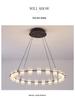 Postmodern Minimalist Chandelier for Living Room, Restaurant, or Bedroom - Italian Round Ring Design
