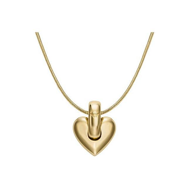 Emporio Armani Love Series Heart Sweet Cool Necklace Women necklace Gold EGS3265710 Basic Packaging-Box