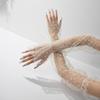 Summer lace sun-protective mesh armbands women's thin UV-resistant gloves long ball armbands