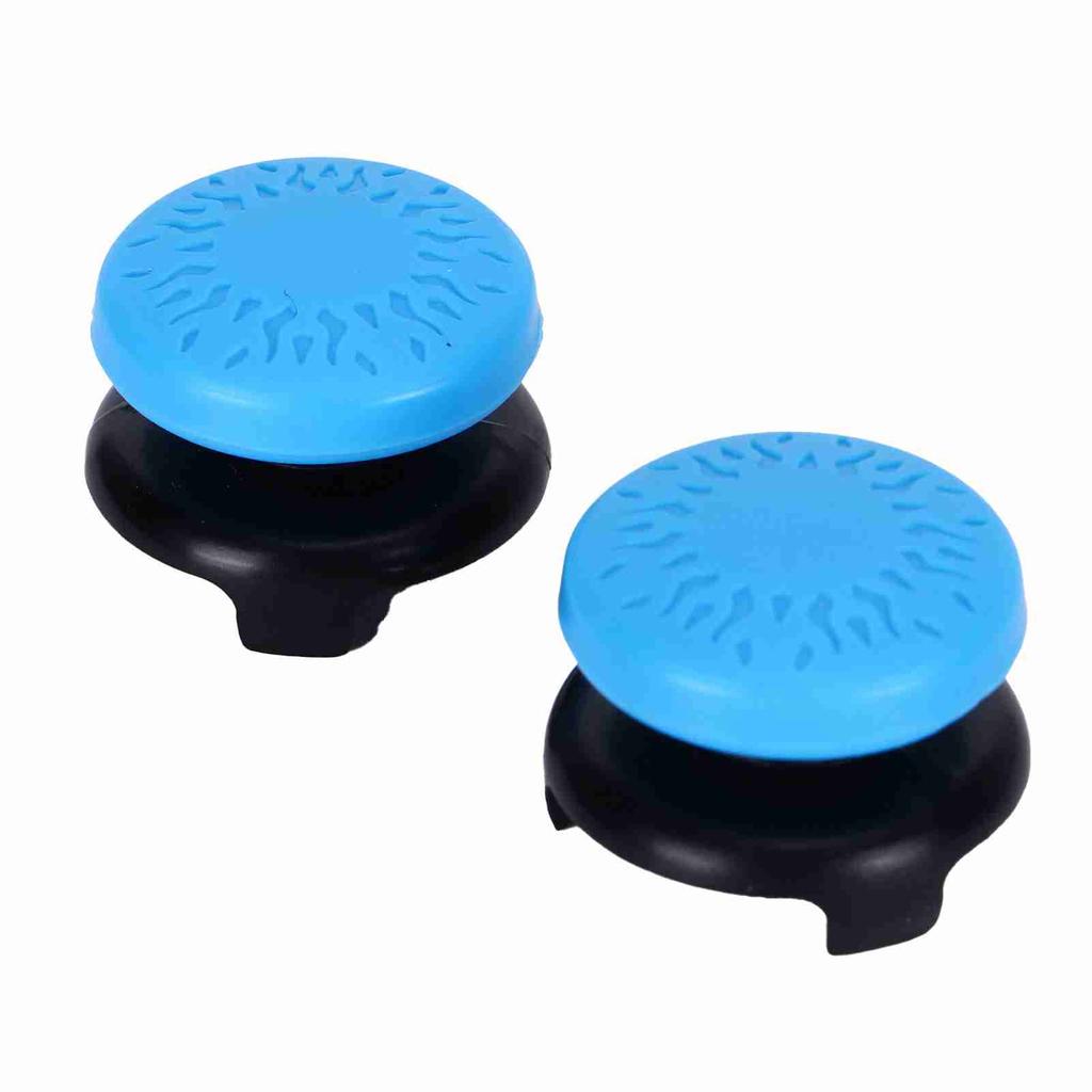 2Pcs Thumbstick Soft Silicone Cover Grip Stick Joystick Controller Gamepad Key Cap for PS5Blue