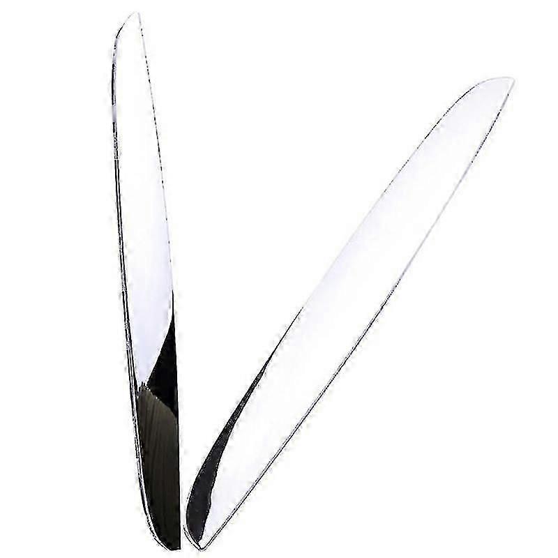 2 Pezzi Strisce Cromate L&R Cofano Sopra Griglia Reni Adatte per E90 E91 325I 330I 328I 2006-2008