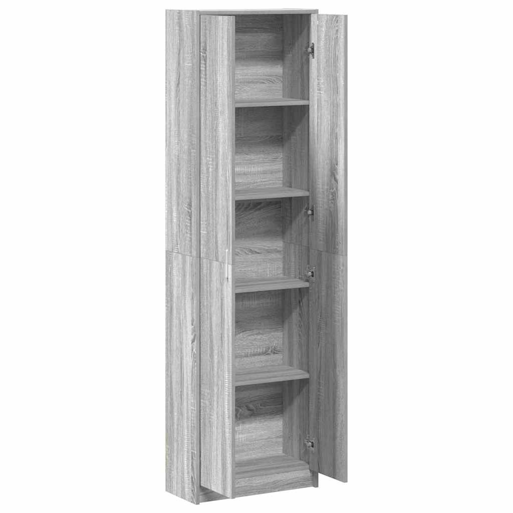 Grey Sonoma Wardrobe 55 x 25 x 189 cm Particleboard