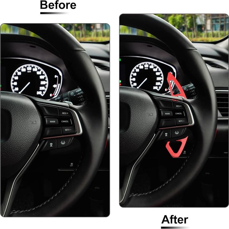 Aluminum ASteering Wheel Shift Paddle Shifter Extension Cover for Honda Civic 10th Accord 10th Gen 2018- CR-V 5th 2017-