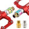 1 Pair MUQZI Bicycle Pedal Anodizing Treatment Spacers High Strength Extension Bolts Anti Deformation Pedal