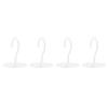 4 Stück Heim Metall Deckenhaken Wandmontage Haken für Laternen Blumentöpfe WindspieleWeiß