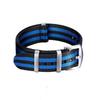High-End NATO One-Piece Nylon Watch Strap - Canvas Woven, Sizes 18/20/22/24.