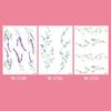 Jijijing 1 Sheet Colorful Flower Tattoo Stickers, Waterproof Temporary Fake Arm Chest Shoulder Tattoos for Women