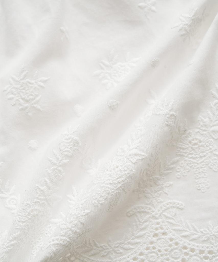 Deobanes Belle Lace Scallop Skirt_White
