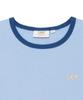 LEE Women'S Small Twitch Logo Ringer T-Shirt Light Blue