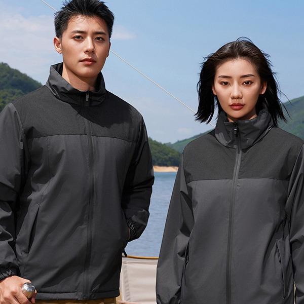 

Custom Logo Windbreaker: Autumn/Winter Softshell Fleece Workwear Jacket for Outdoor Use - Men s & Women s XL темно-синього кольору