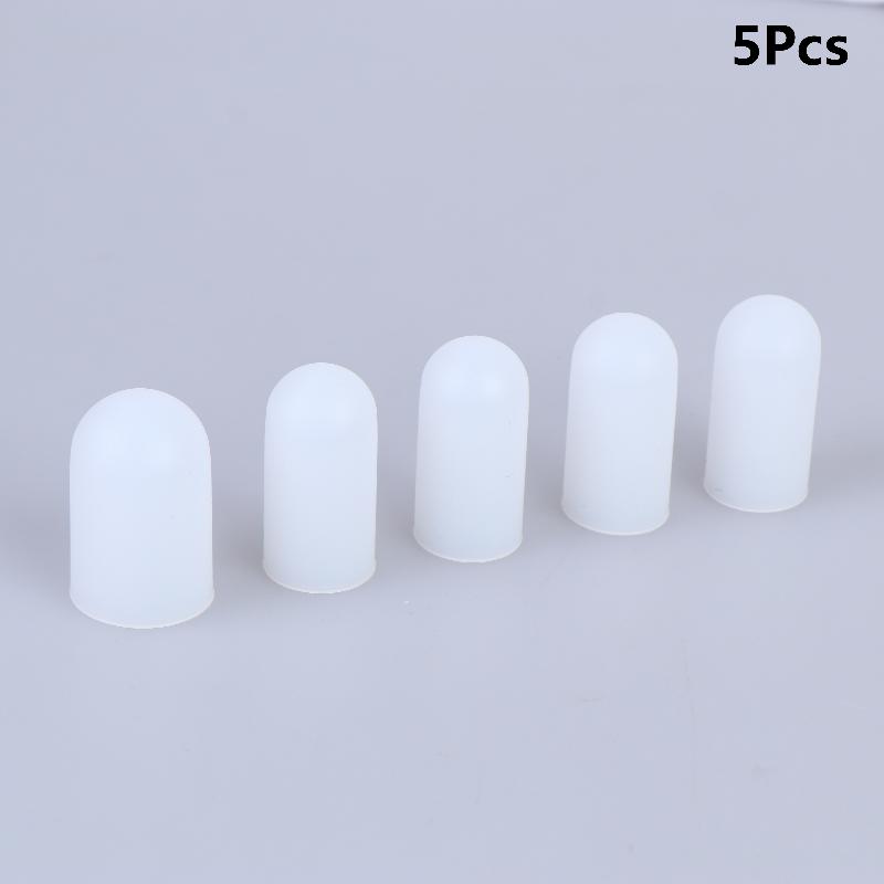 5/10Pcs Silicone Finger Protectors Heat Resistant Anti Slip Anti Scalding Antistatic Finger Cots Single-Finger Transparent Cover