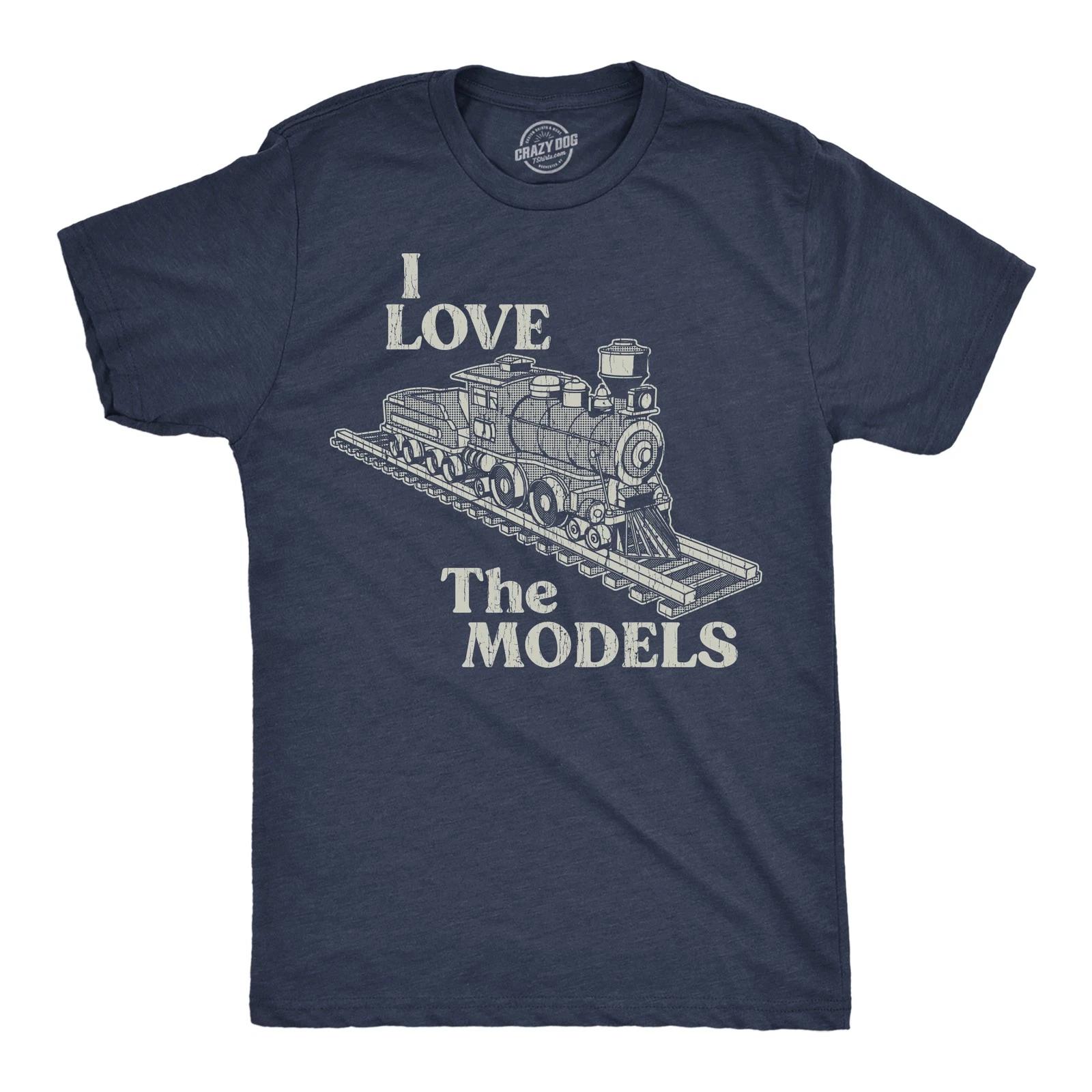 Mens Funny T Shirts I Love The Models Sarcastic Graphic Tee for Men XXXL