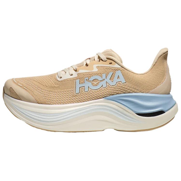 New HOKA ONE ONE SKYWARD X Anti Slip Wear Resistant Low Top Training Running Shoes Women's Beige 1147912-OKLB
