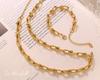 Qiong Yao Hip Hop U-Buckle Necklace & Bracelet Set
