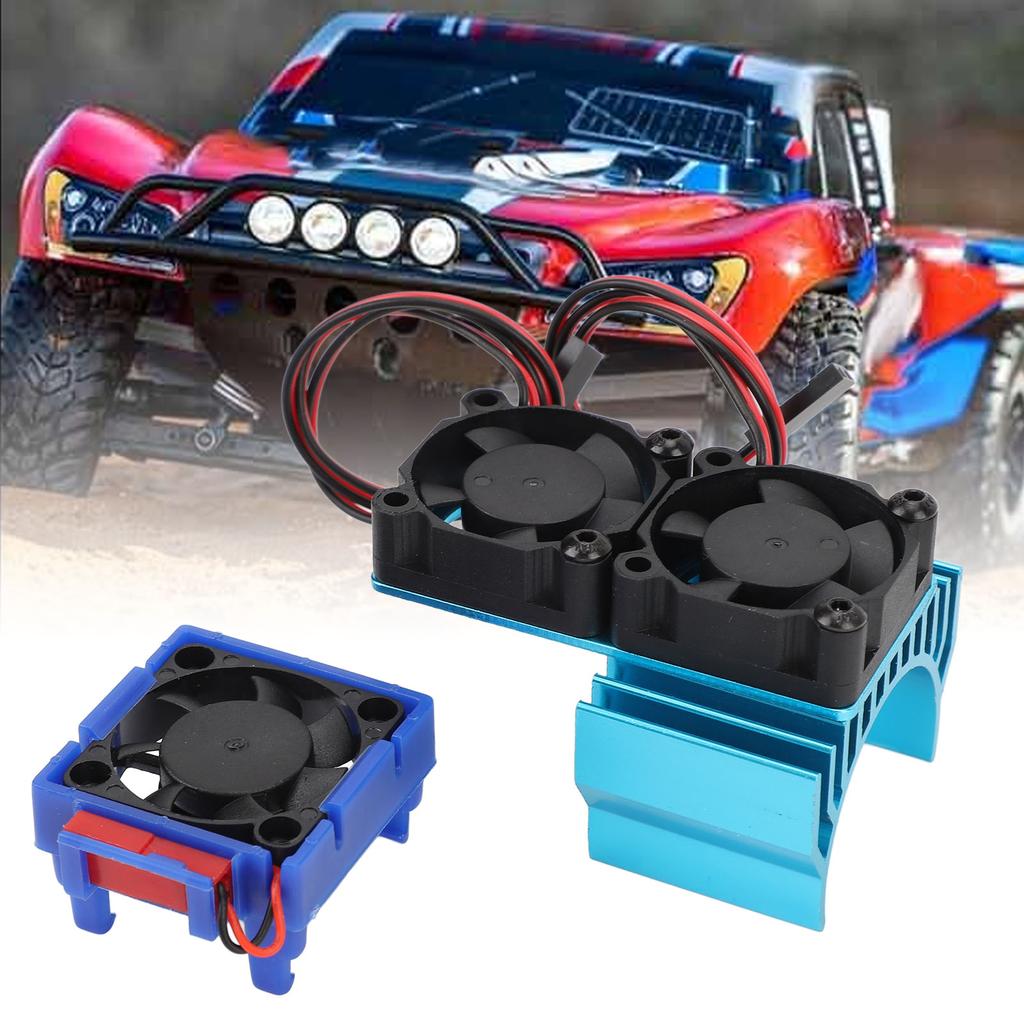 thumbnail image 2 of Traxxas Rustler VXL-3s ESC & Motor Dual Cooling Fan Set - Compatible With Traxxas 4X4 VXL Models RC Car Cooling Fans 2 of 10