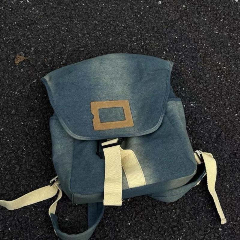 Harajuku Denim Rucksack Frauen Retro Preppy Stil Große Kapazität Rucksäcke Weibliche Casual Schul